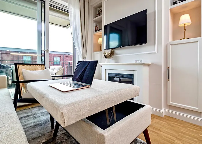 Art Deco Elbblick Parken Kueche Lägenhet *